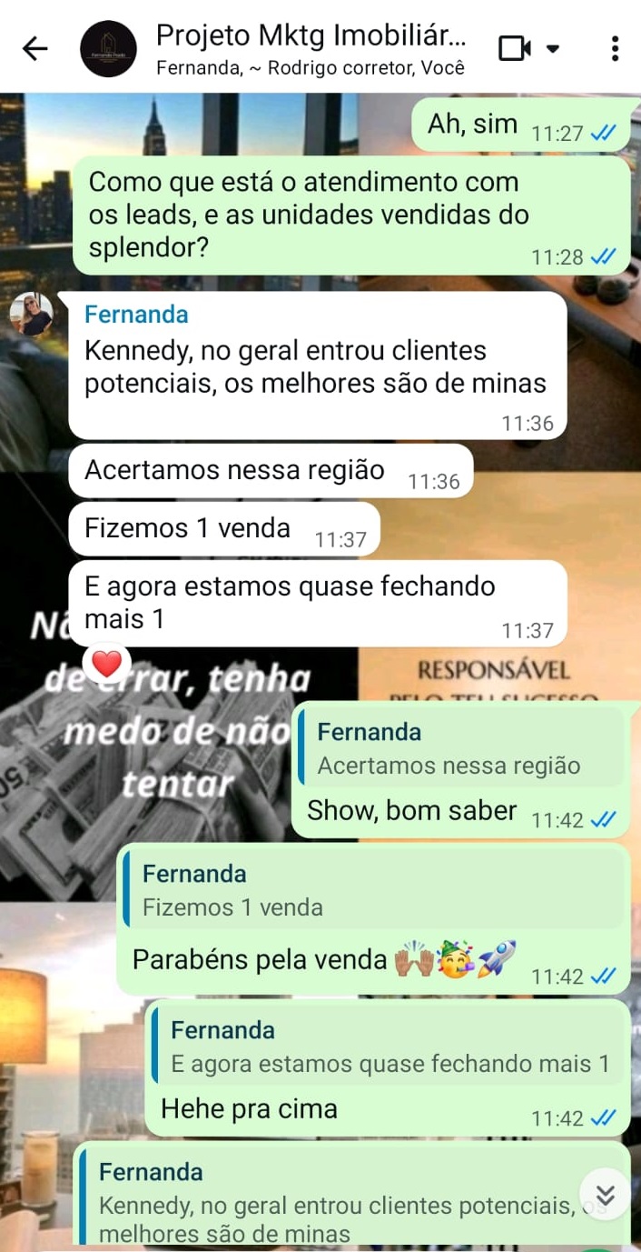 Print WhatsApp Fernanda — venda Splendor
